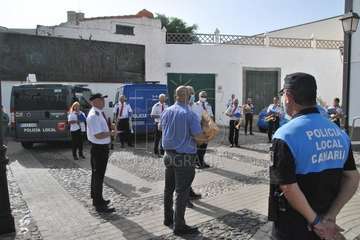Homenaje de la Banda Municipal de Música a la Policía Local y Policía Nacional  (Foto Francisco Javier Santana)